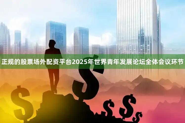 正规的股票场外配资平台2025年世界青年发展论坛全体会议环节